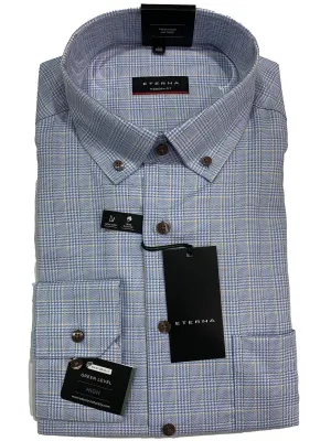 8164M-12 Modern Fit- Blue Check