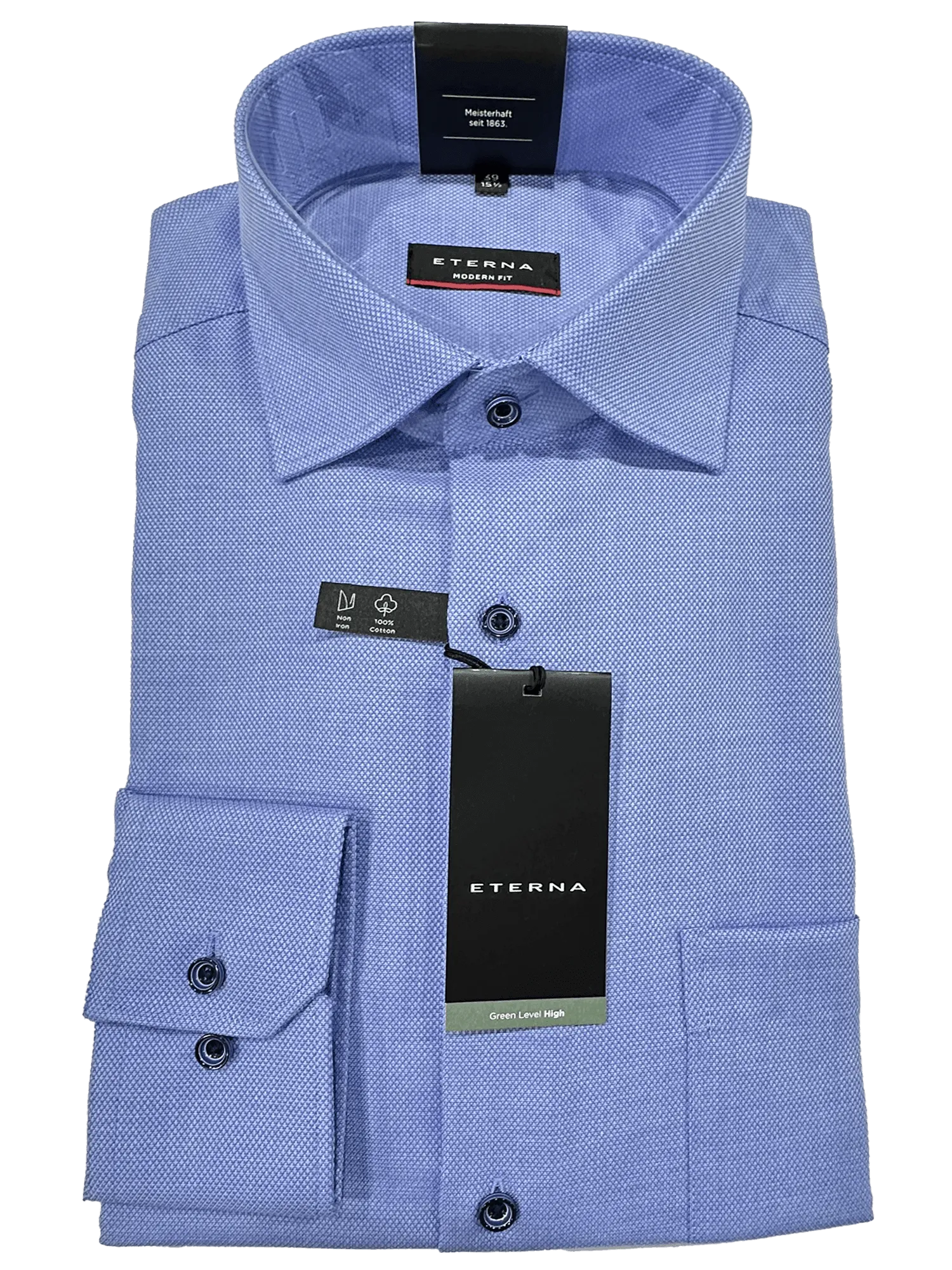 8183/13 Blue Business L/S Modern Fit Shirt