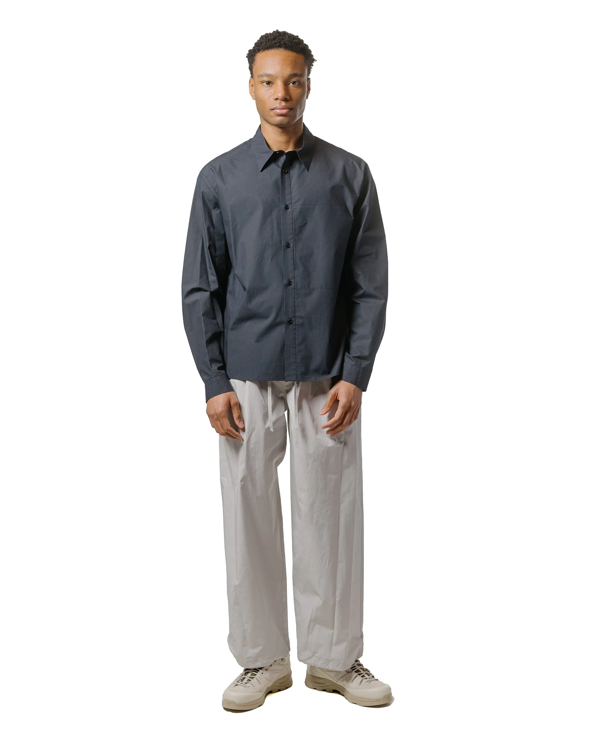 Amomento Basic Pocket Shirts Navy