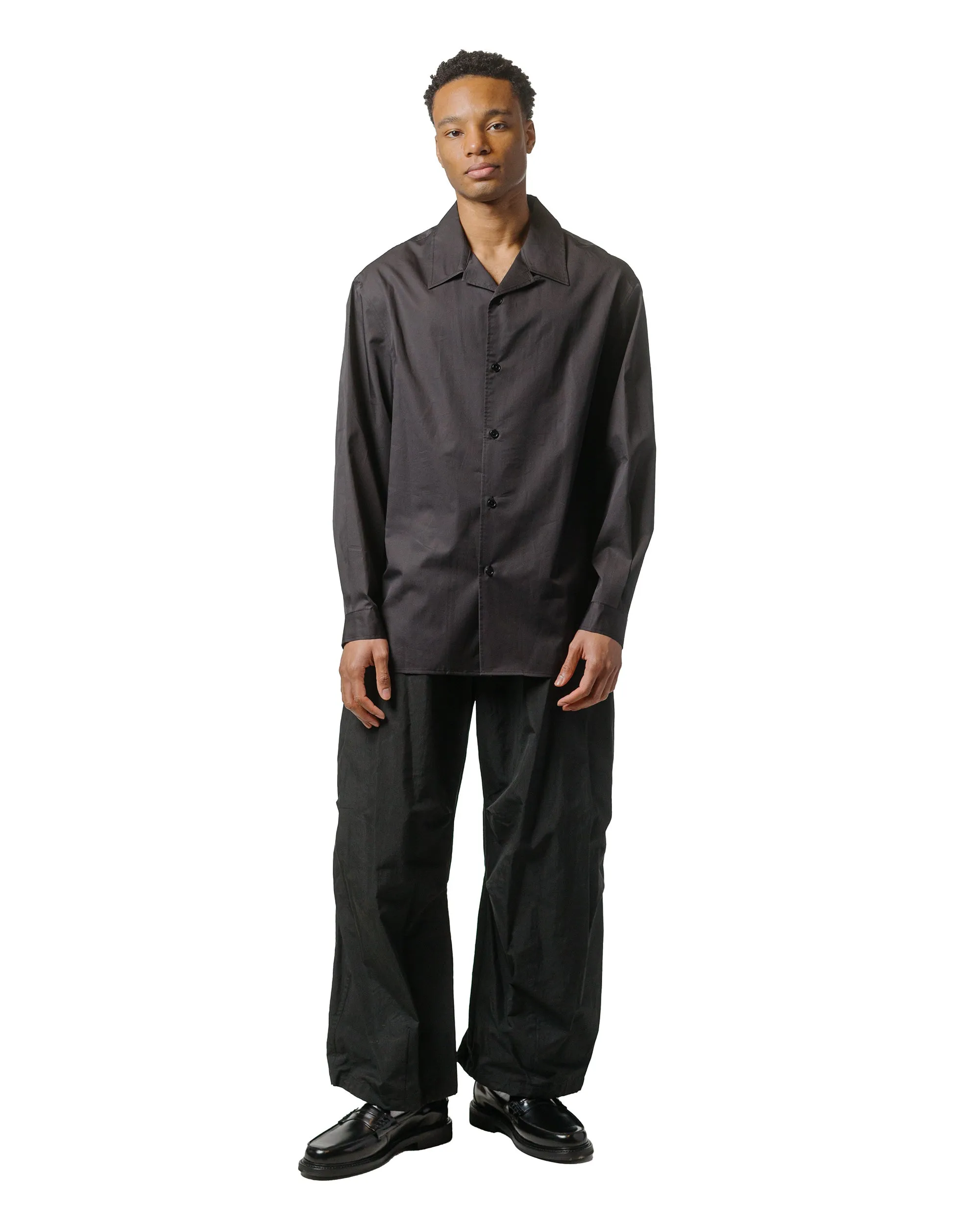 Amomento Open Collar Shirts Black