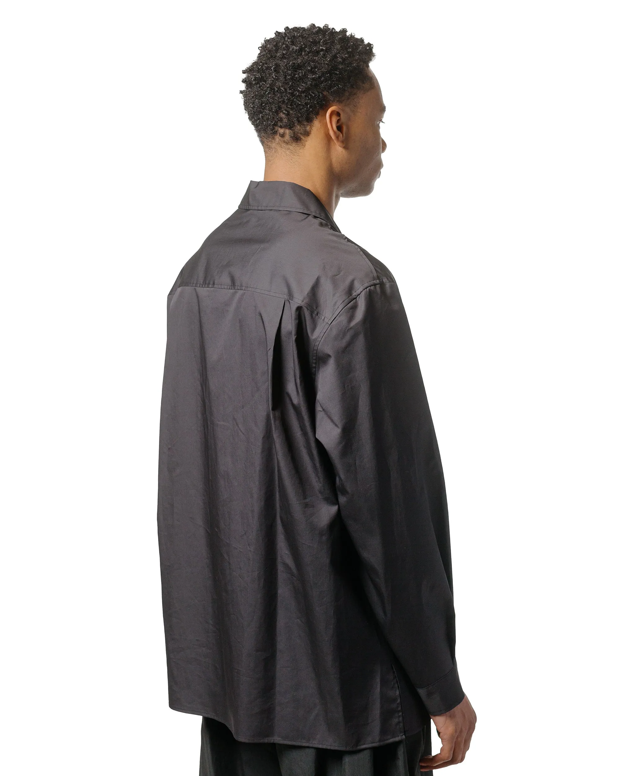 Amomento Open Collar Shirts Black