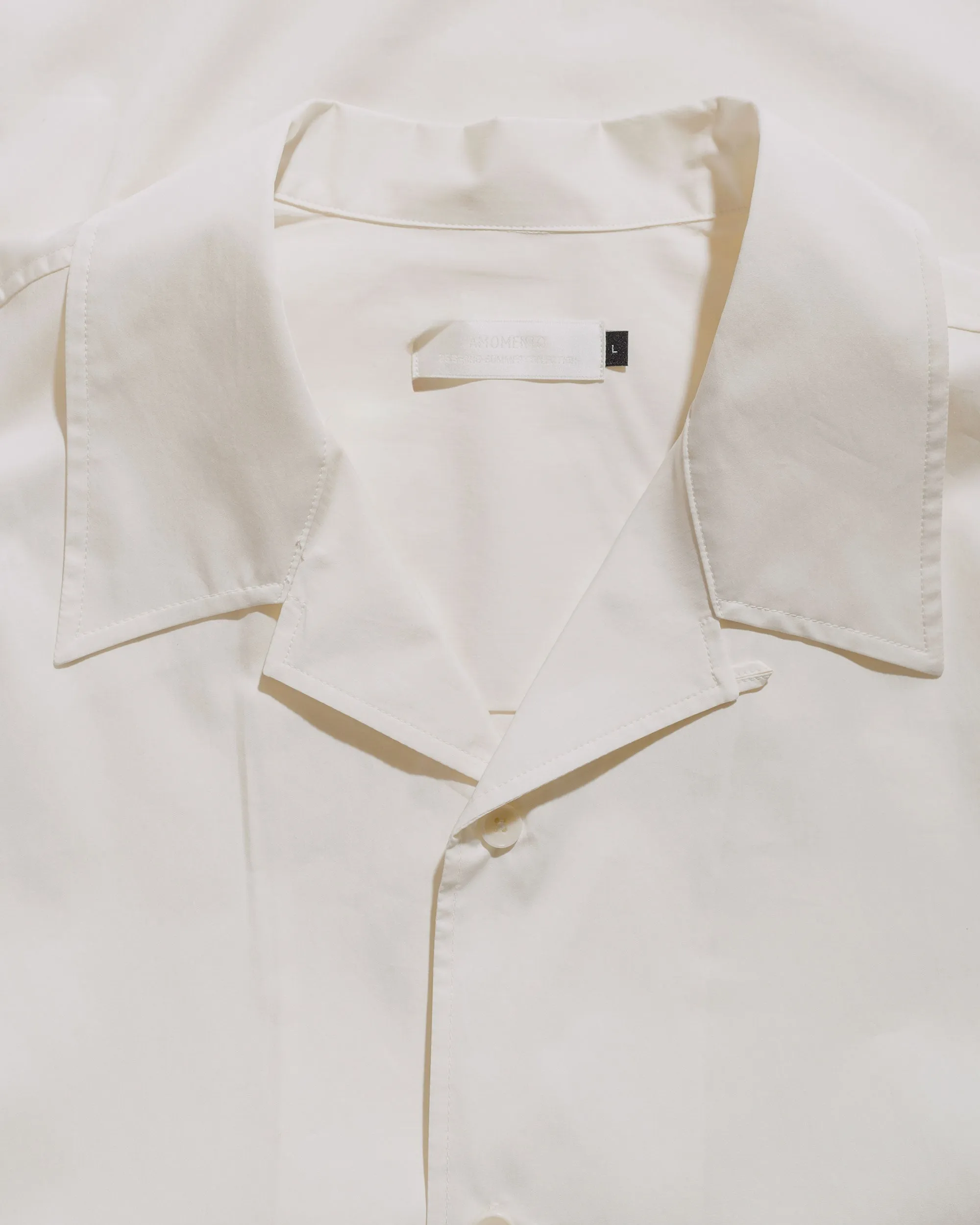 Amomento Open Collar Shirts Ivory