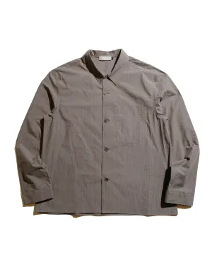 Amomento Stripe Pocket Shirts Grey