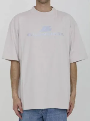 Balenciaga Activewear Medium Fit Short Sleeve T-Shirt White