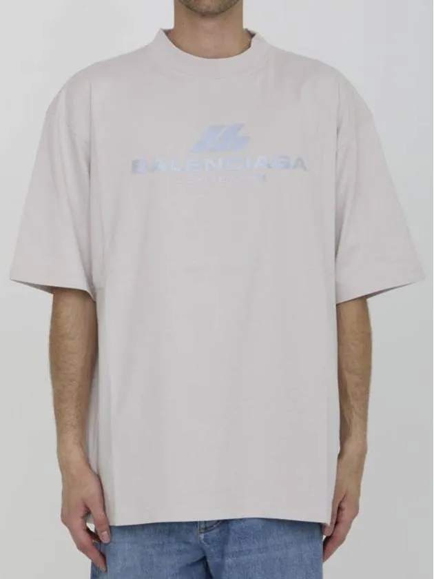 Balenciaga Activewear Medium Fit Short Sleeve T-Shirt White