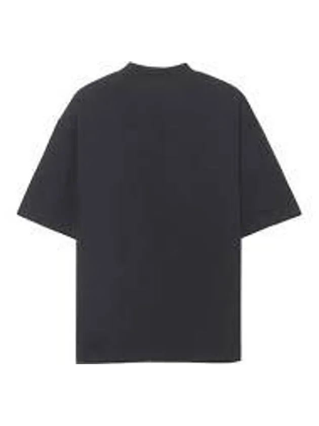 Balenciaga Cities Paris Logo Medium Short Sleeve T-Shirt Black
