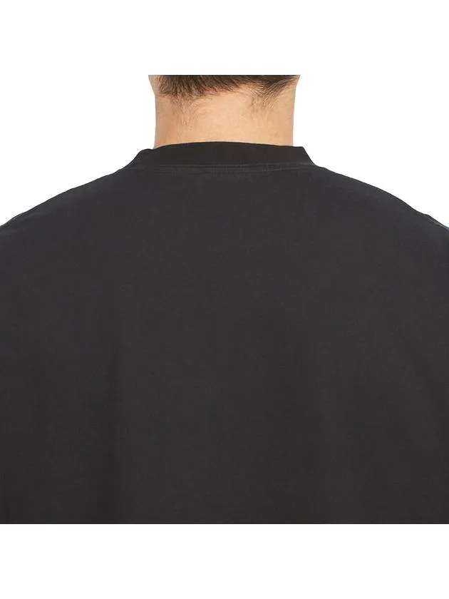 Balenciaga Embroidered BB Logo Short Sleeve T-Shirt Black