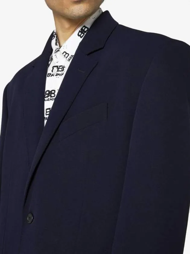 Balenciaga Regular Tailored Jacket Navy