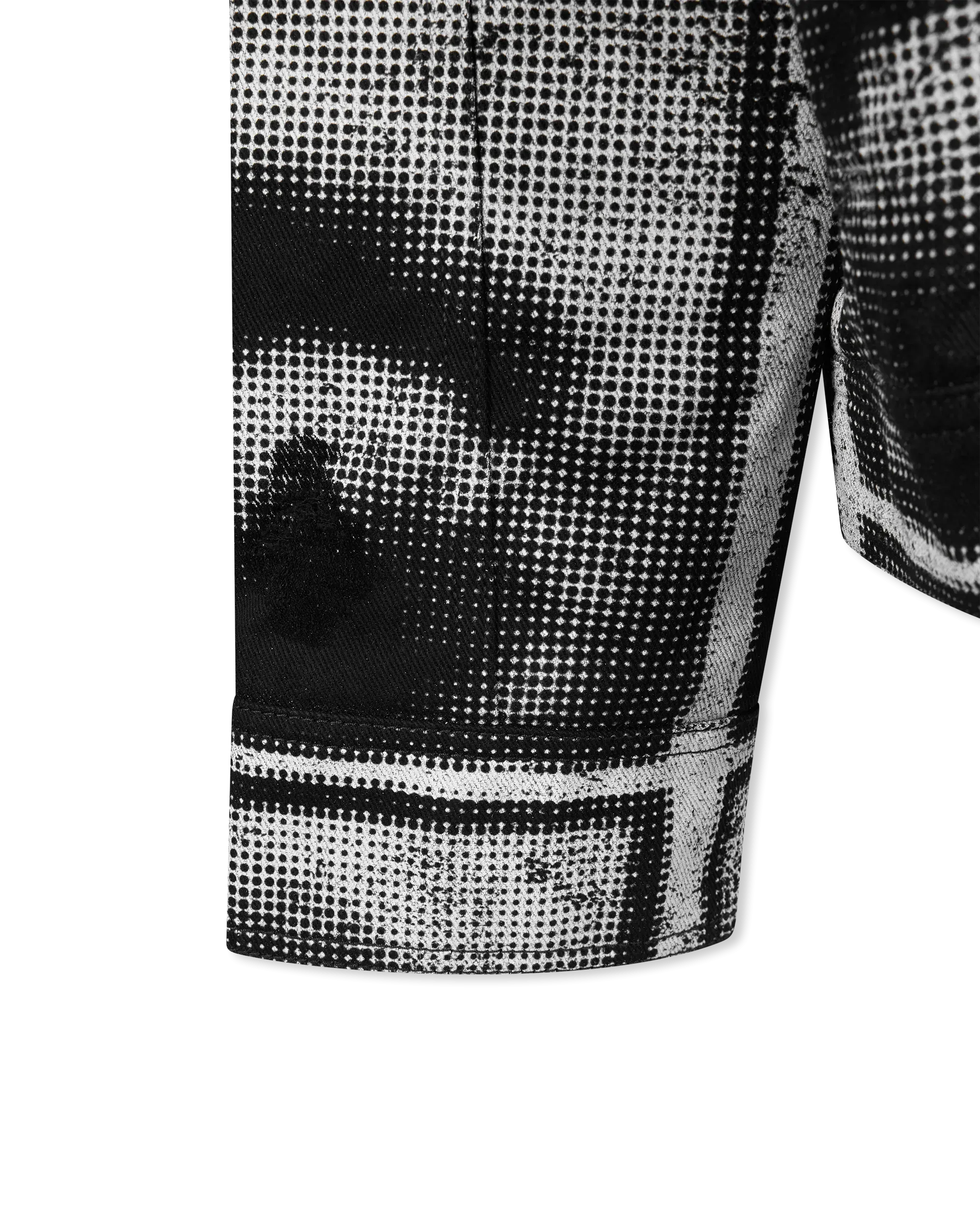 Boucl Collar Printed Lips Denim Jacket