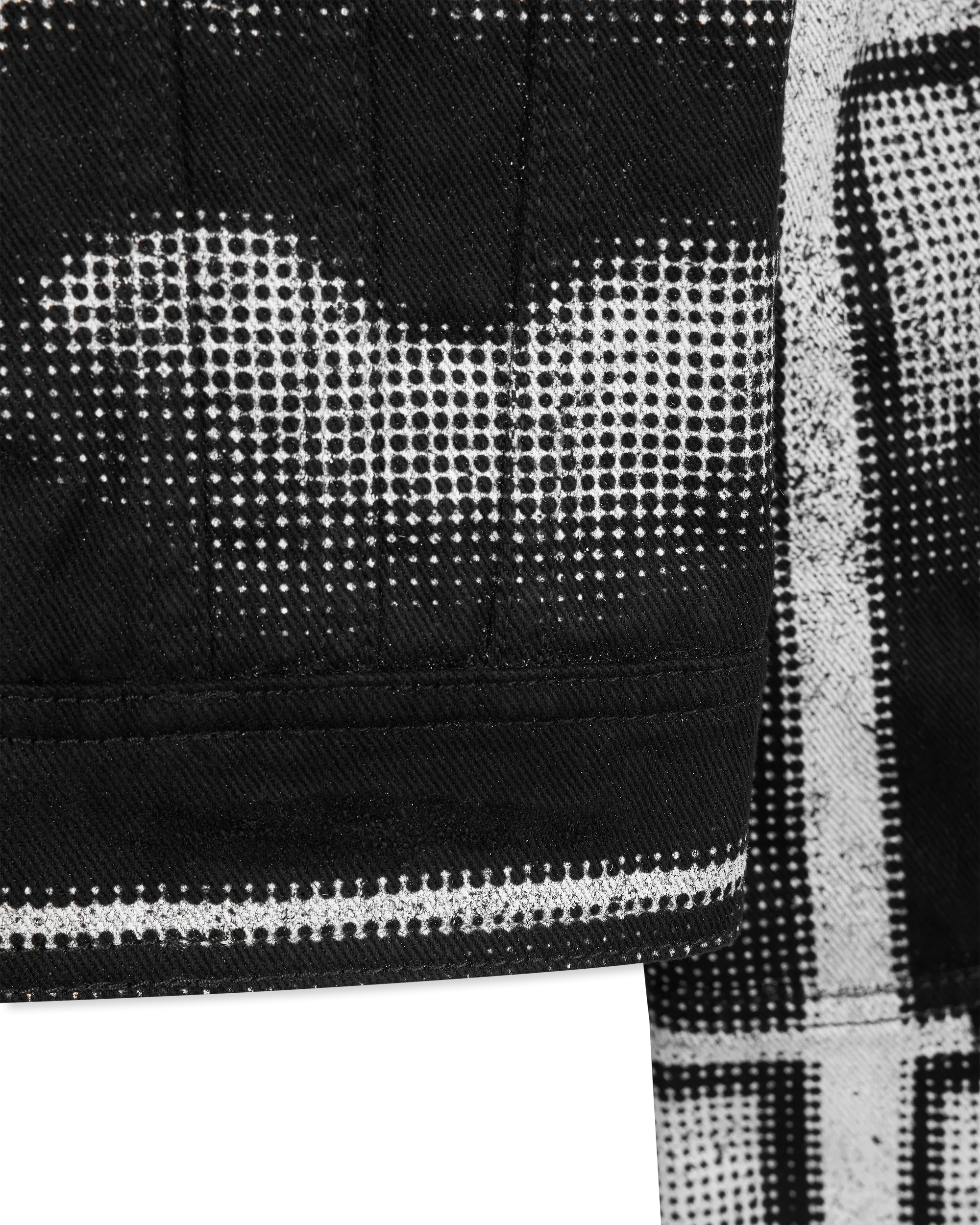 Boucl Collar Printed Lips Denim Jacket