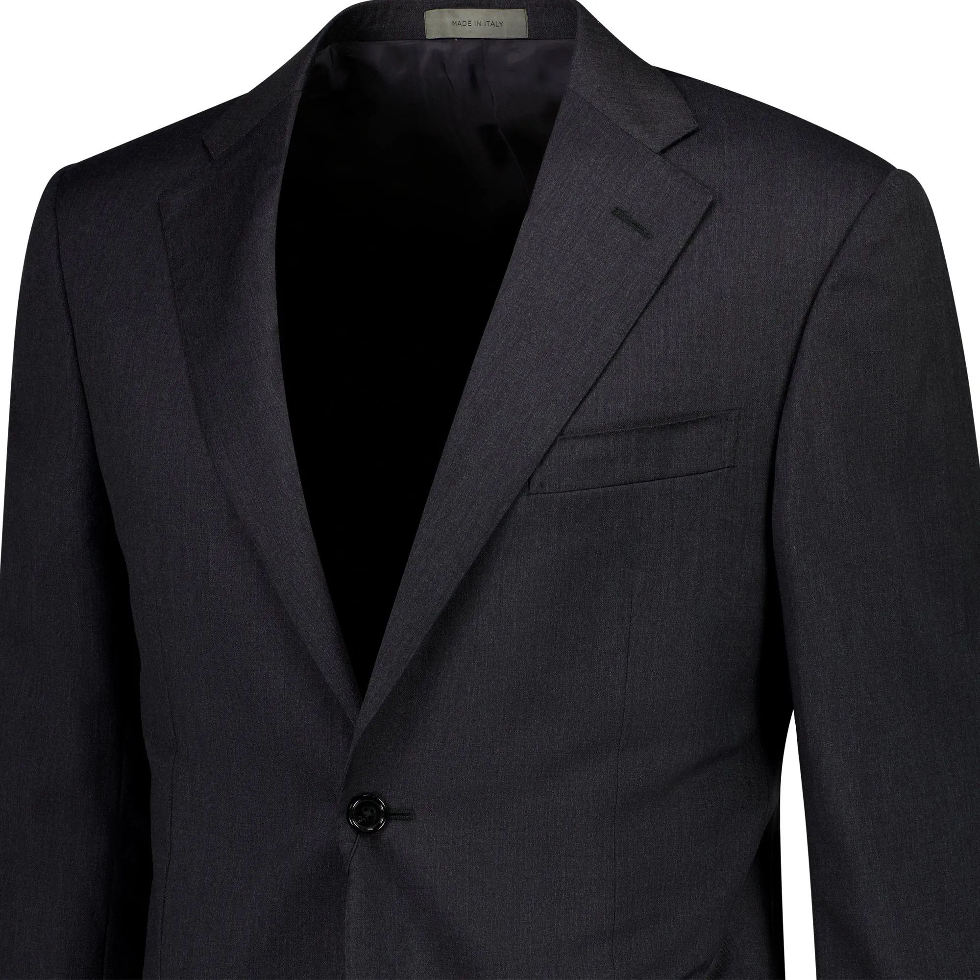 CORNELIANI Plain Leader Wool Suits CHARCOAL