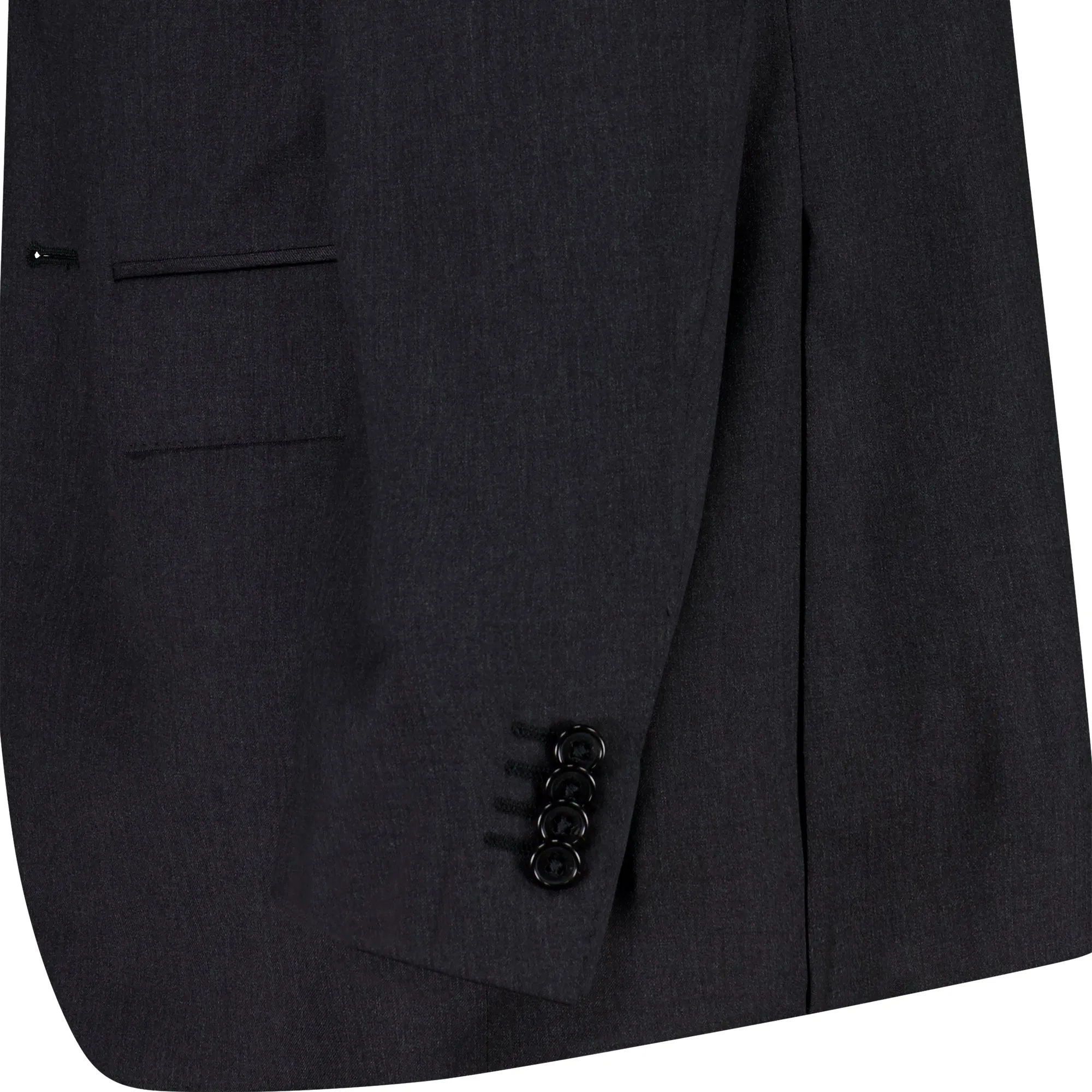 CORNELIANI Plain Leader Wool Suits CHARCOAL