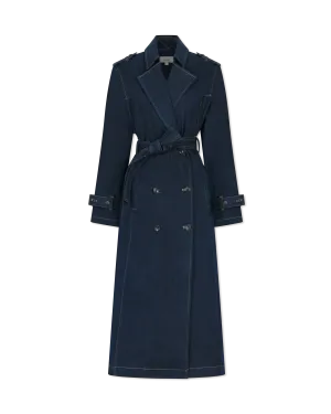 DL1961 Washed Denim Trench Coat