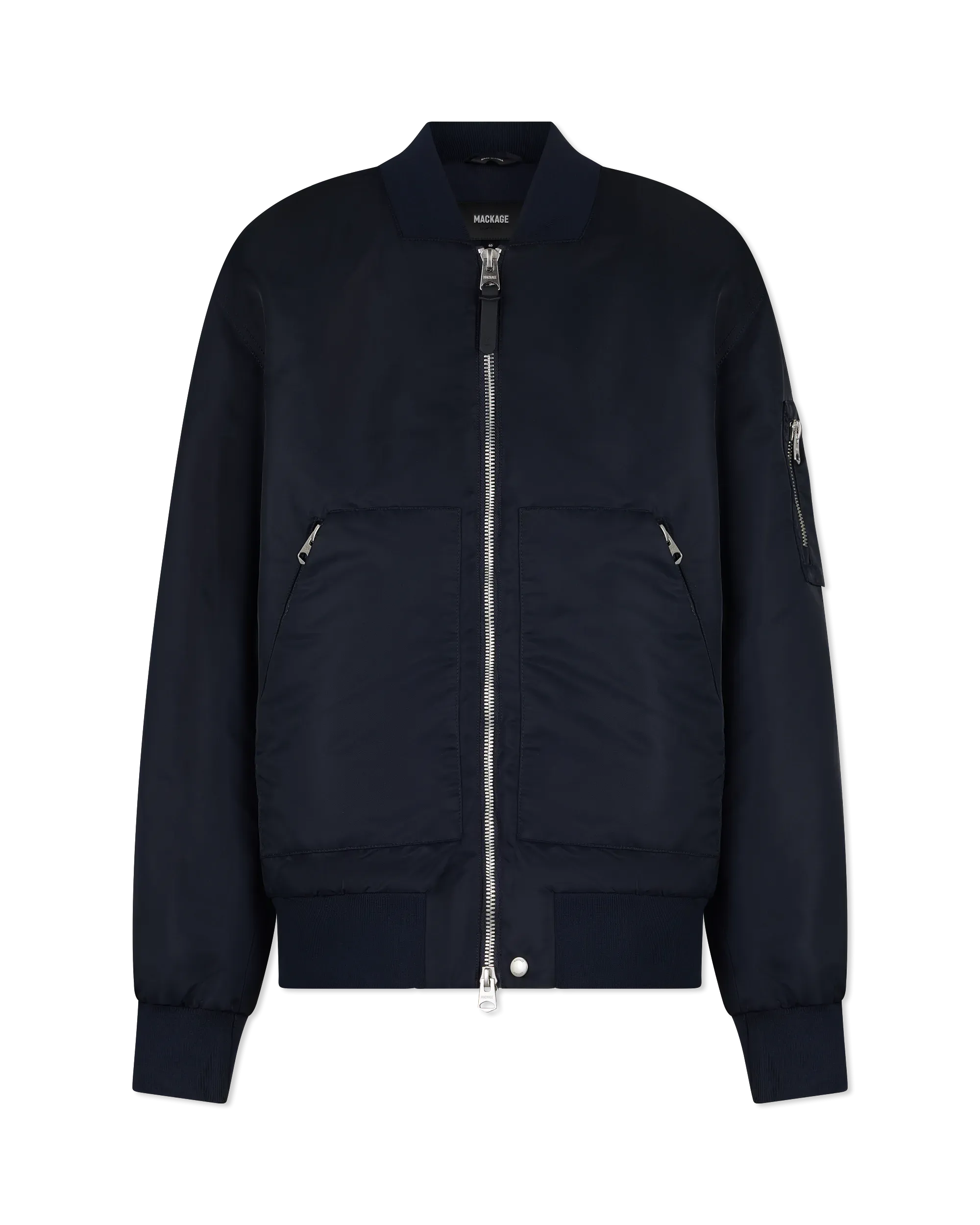 EMILIO Satin Bomber Jacket