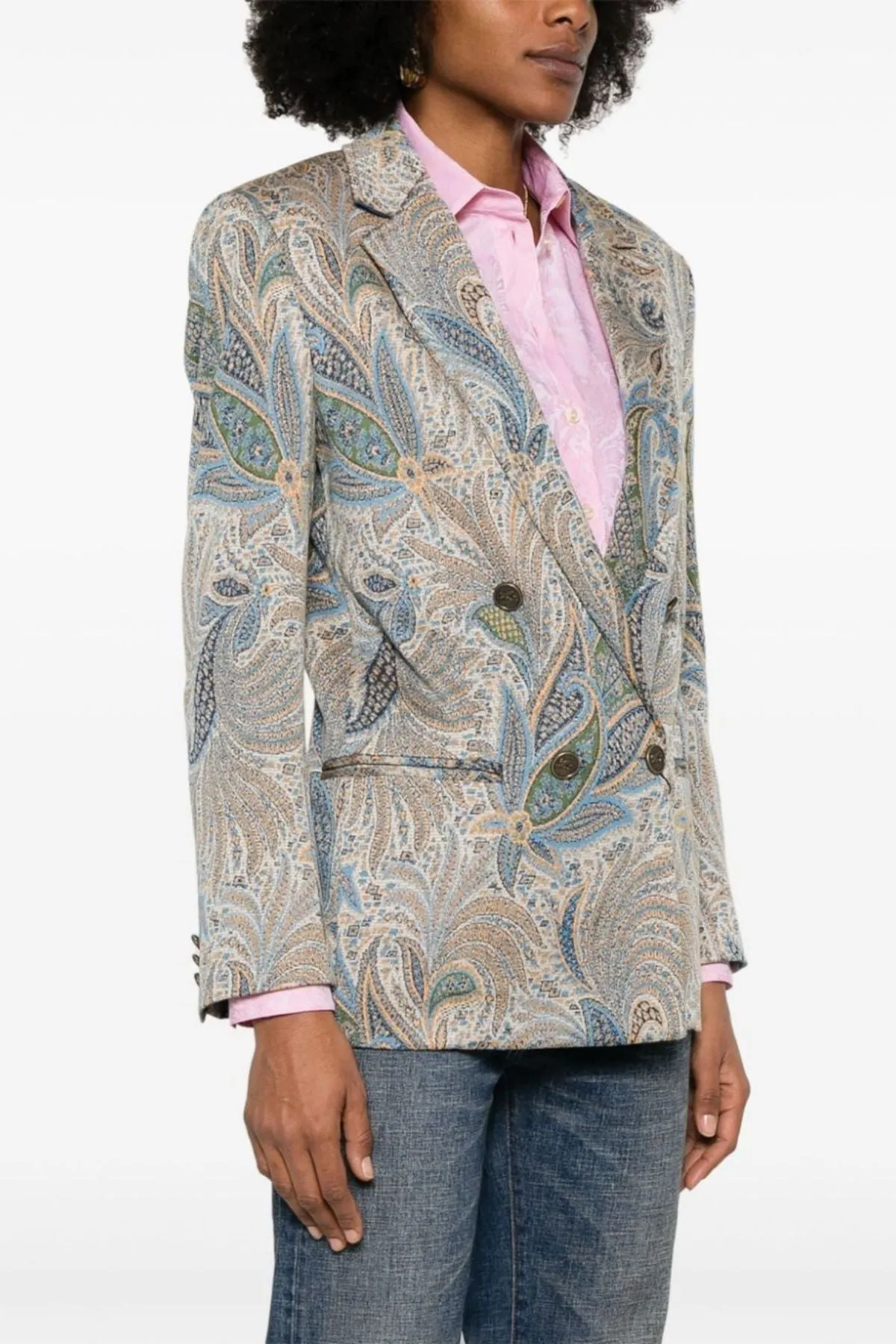 Etro Double Breasted Blazer - Paisley