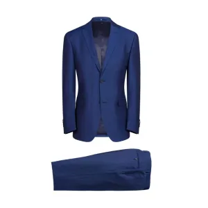 HENRY Single Breasted Notch Wool Business Suit BLUE REG