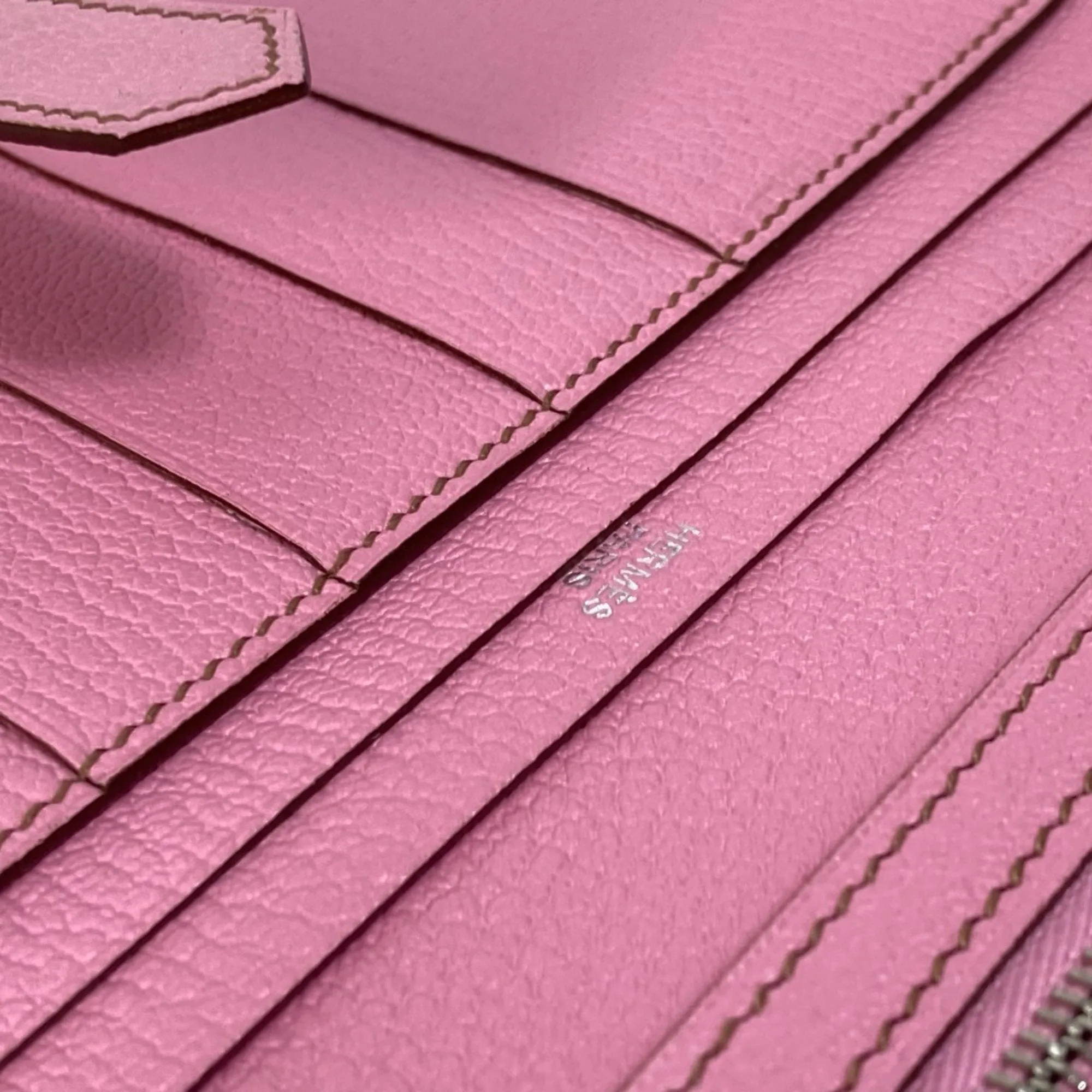Herms Barn Pink Leather Accessories