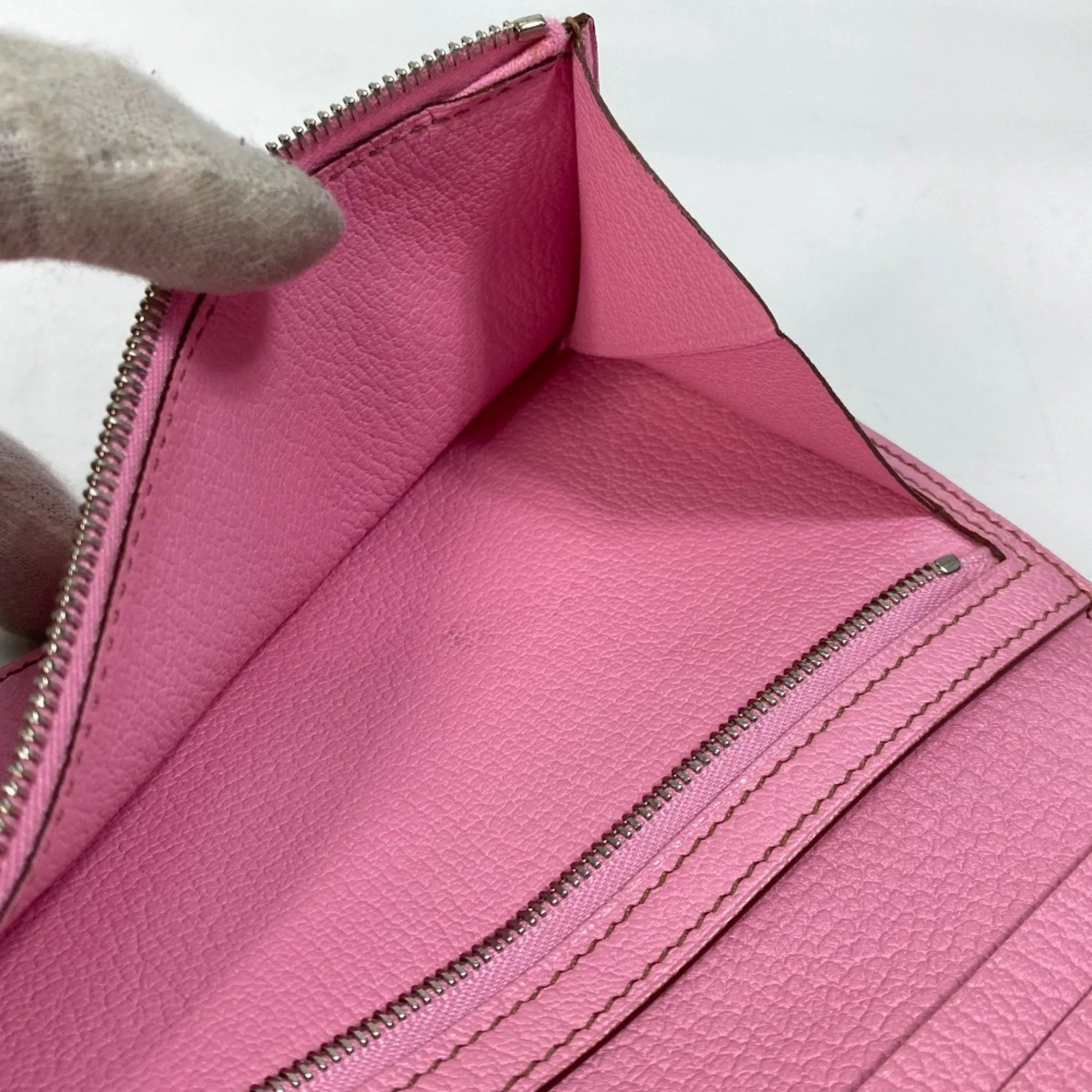 Herms Barn Pink Leather Accessories