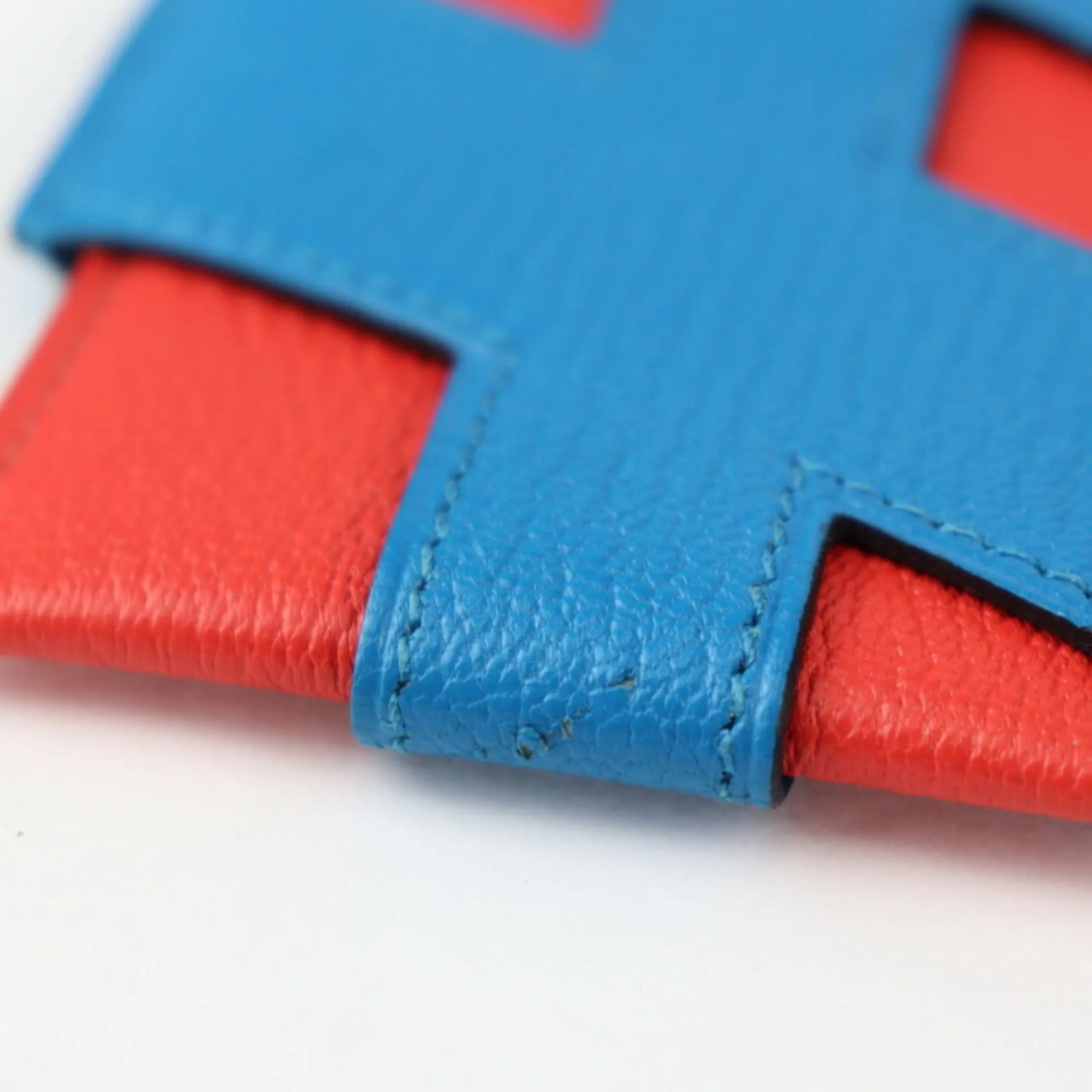 Herms -- Blue Leather Accessories