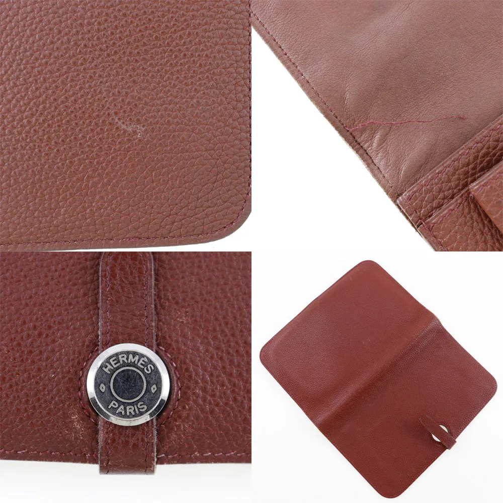 Herms Dogon Burgundy Leather Accessories