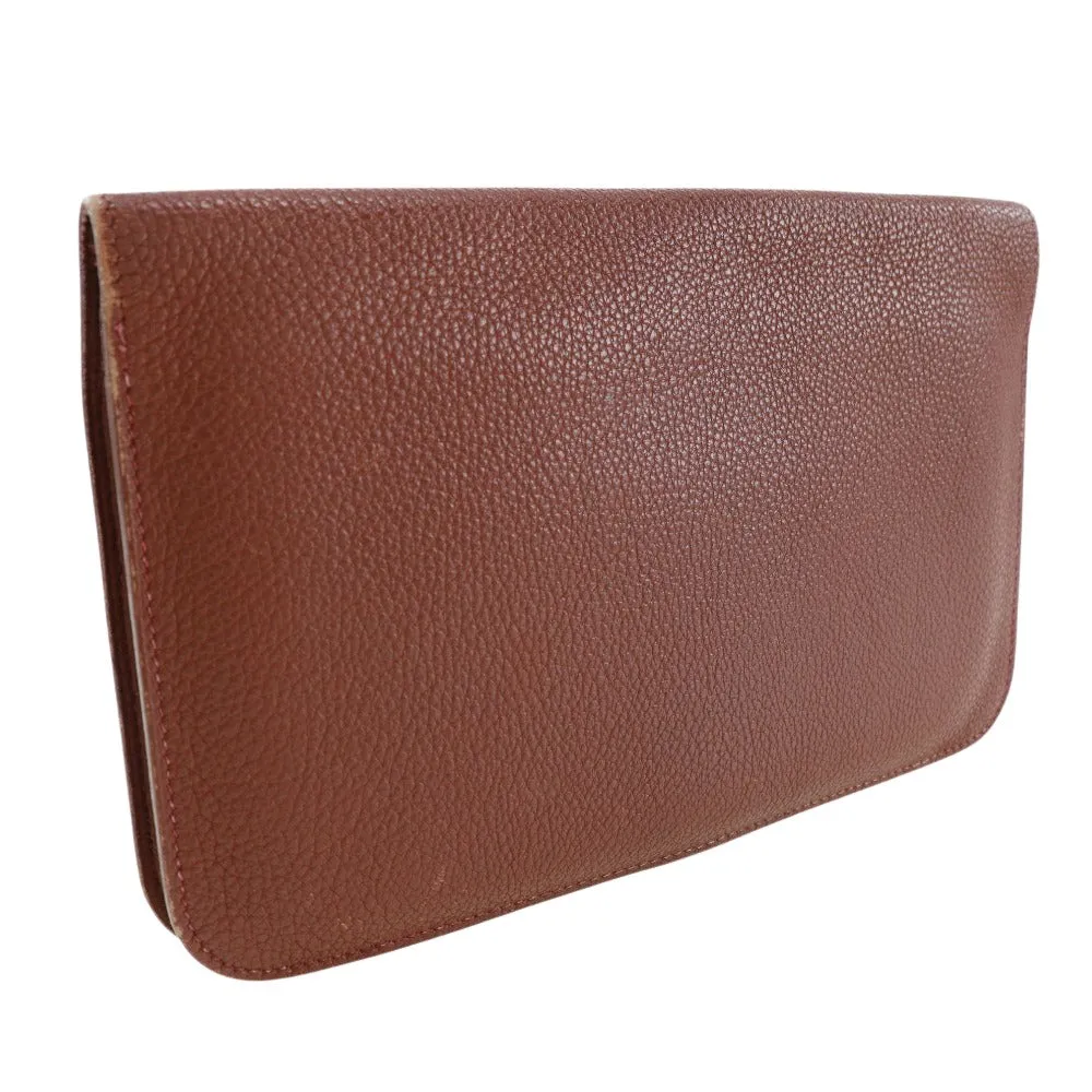 Herms Dogon Burgundy Leather Accessories