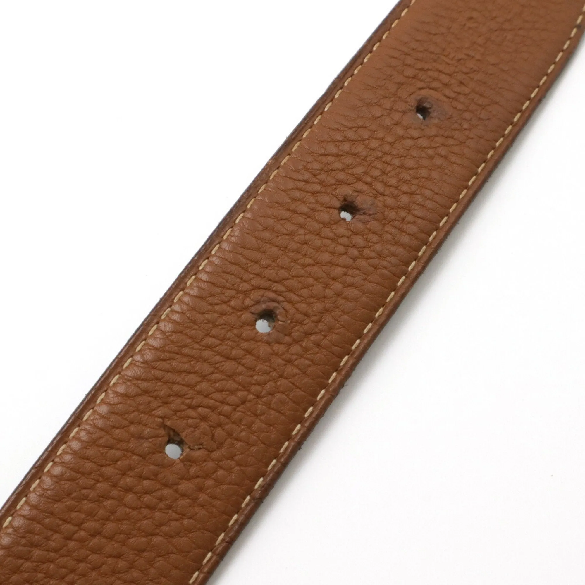 Herms H Brown Leather Accessories