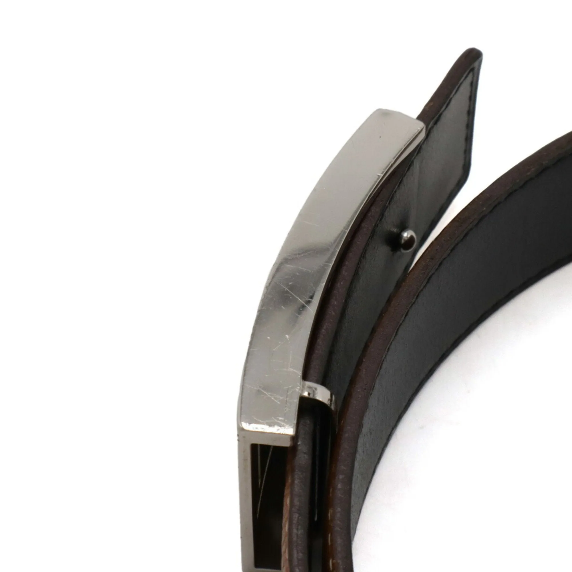 Herms H Brown Leather Accessories