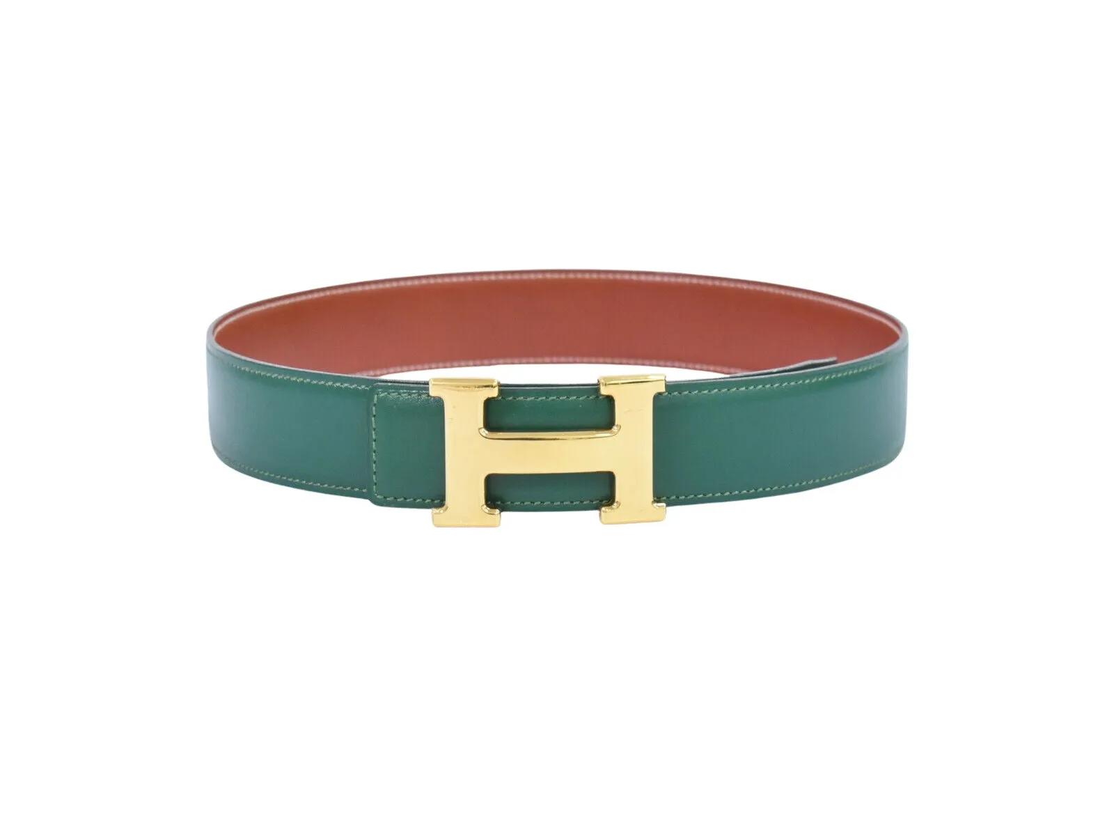 Herms H Green Leather Accessories