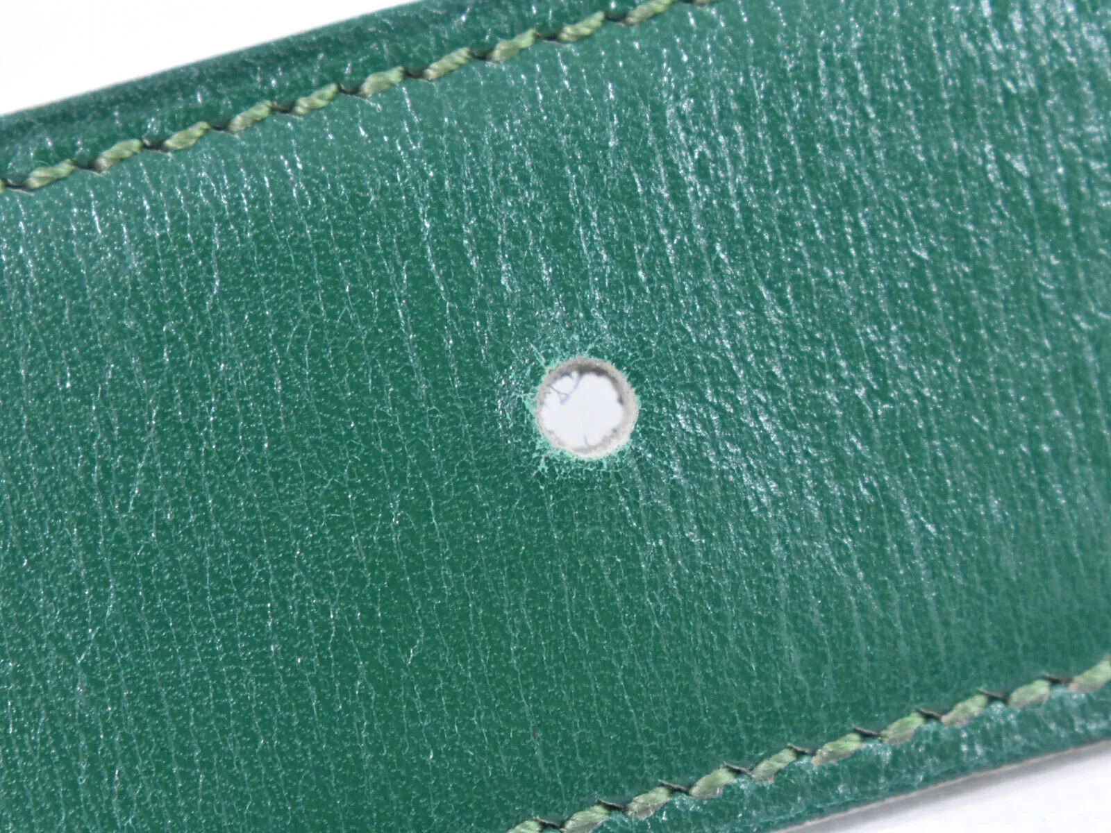 Herms H Green Leather Accessories