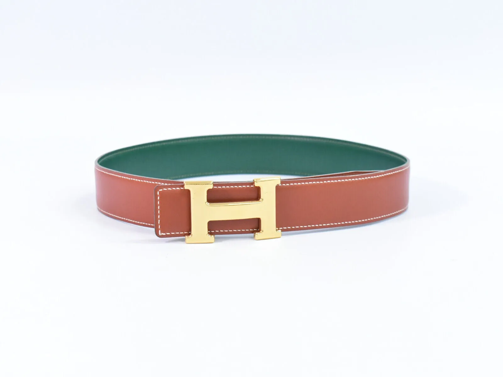 Herms H Green Leather Accessories