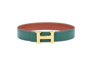 Herms H Green Leather Accessories