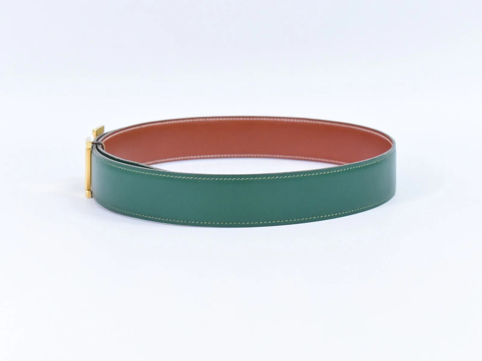 Herms H Green Leather Accessories