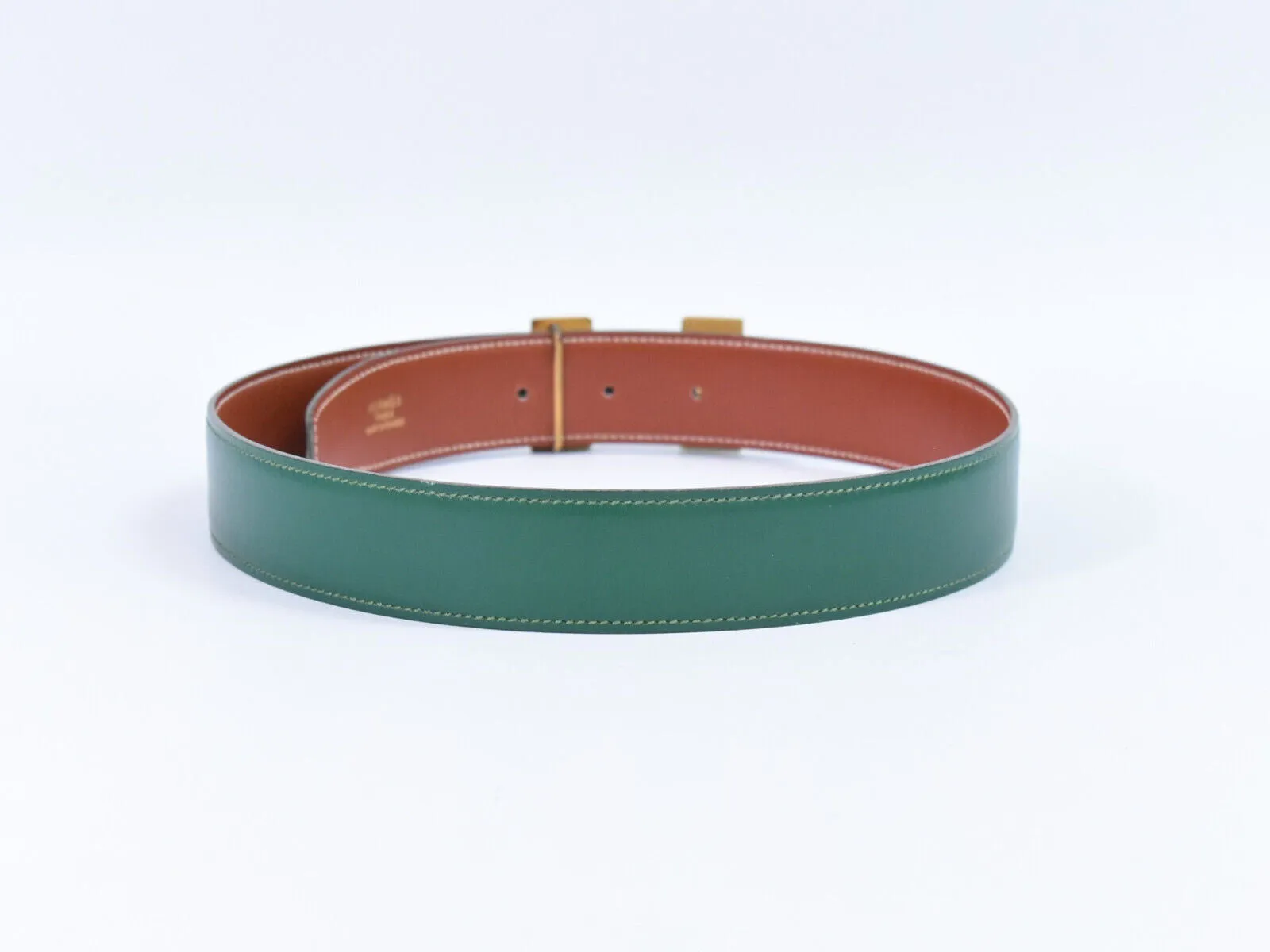 Herms H Green Leather Accessories