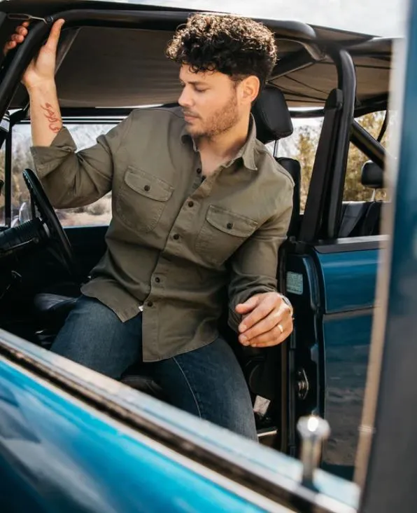 Kato The Brace Shirt Oxford St. - Pigment Dark Green