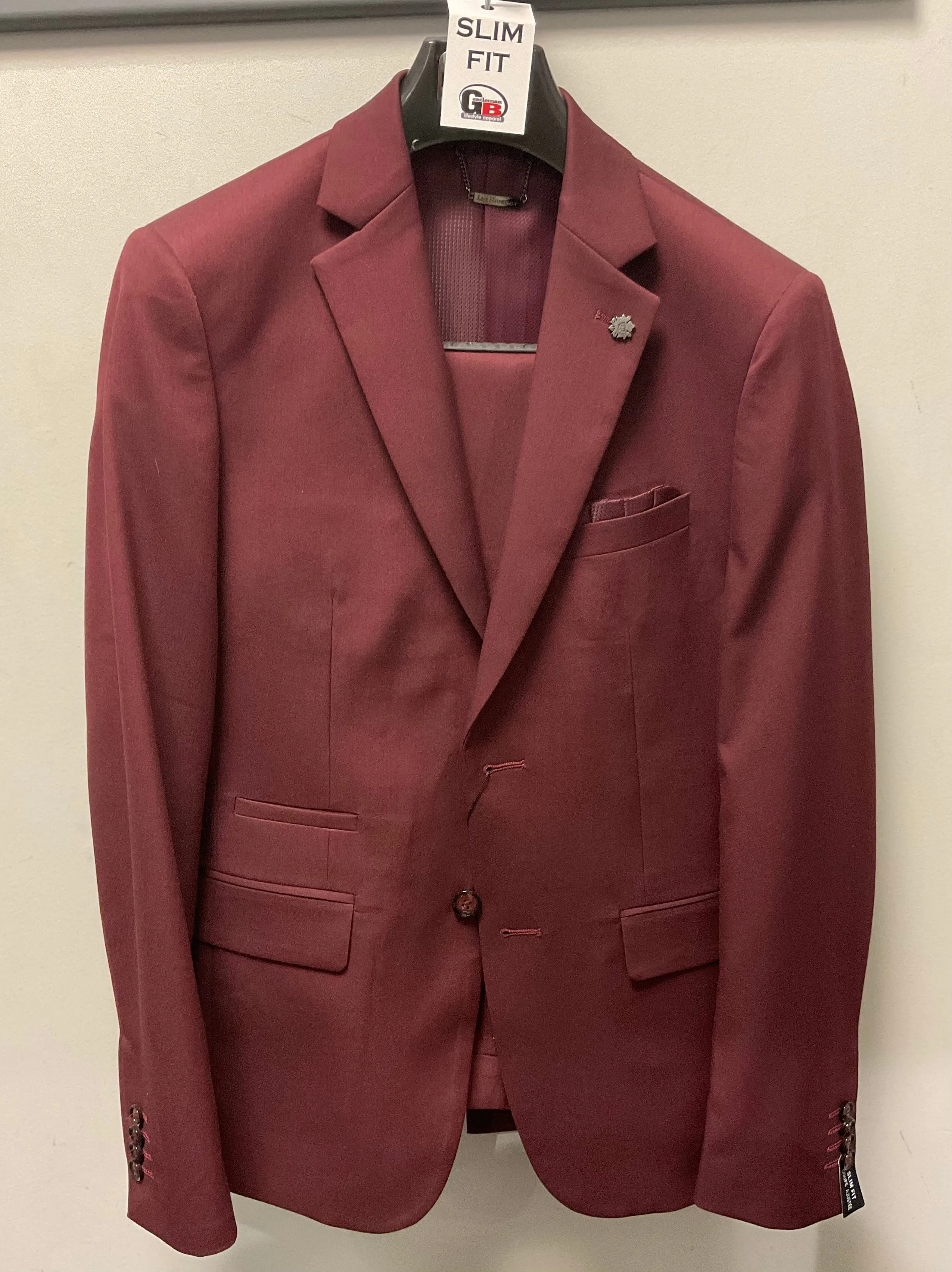 LHORSEN SLIM FIT SUIT 2PCS