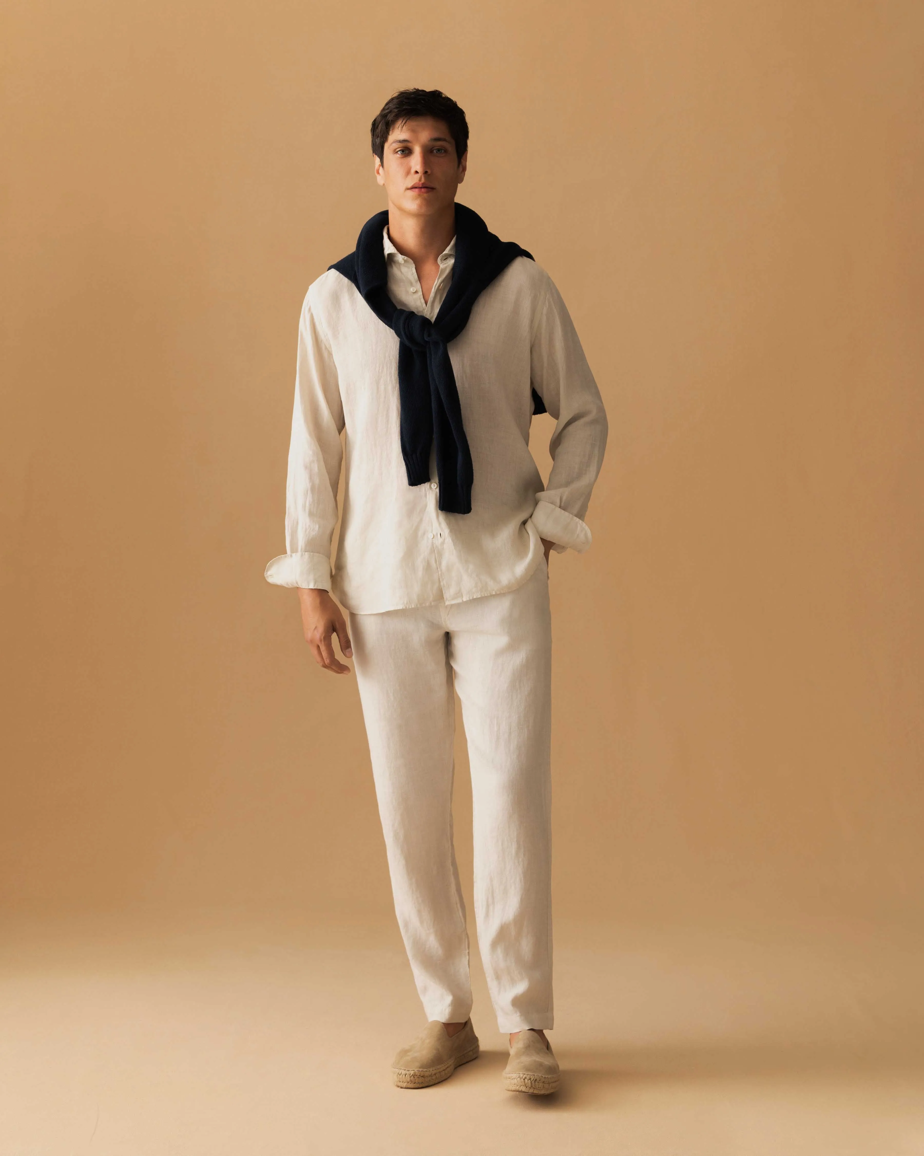 Linen Drawstring Trousers