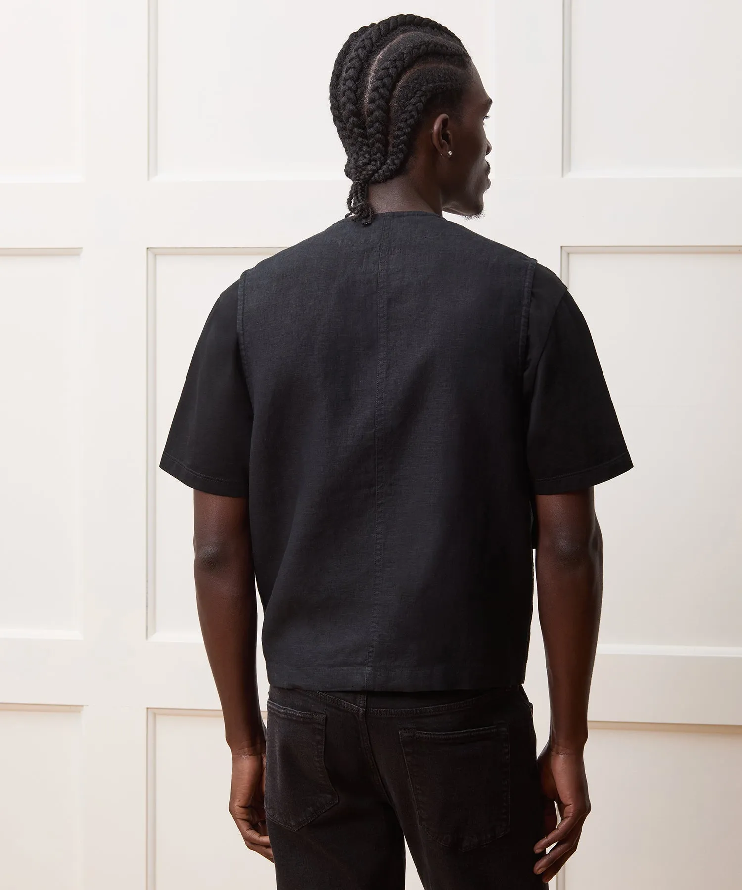 Linen Utility Vest