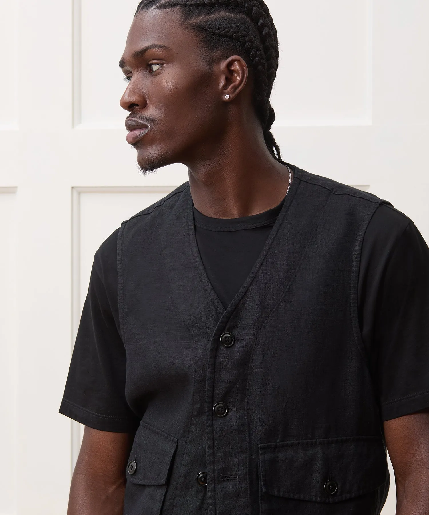 Linen Utility Vest