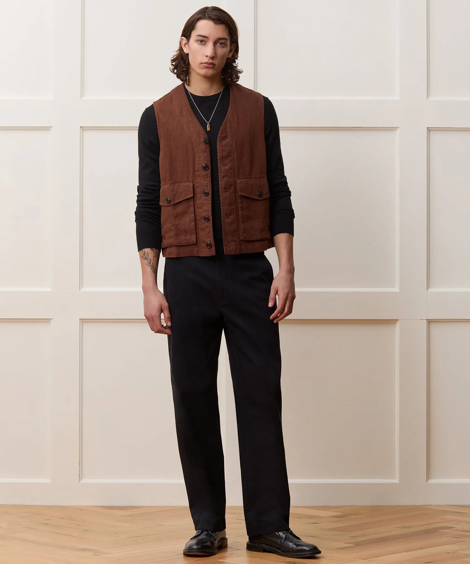 Linen Utility Vest