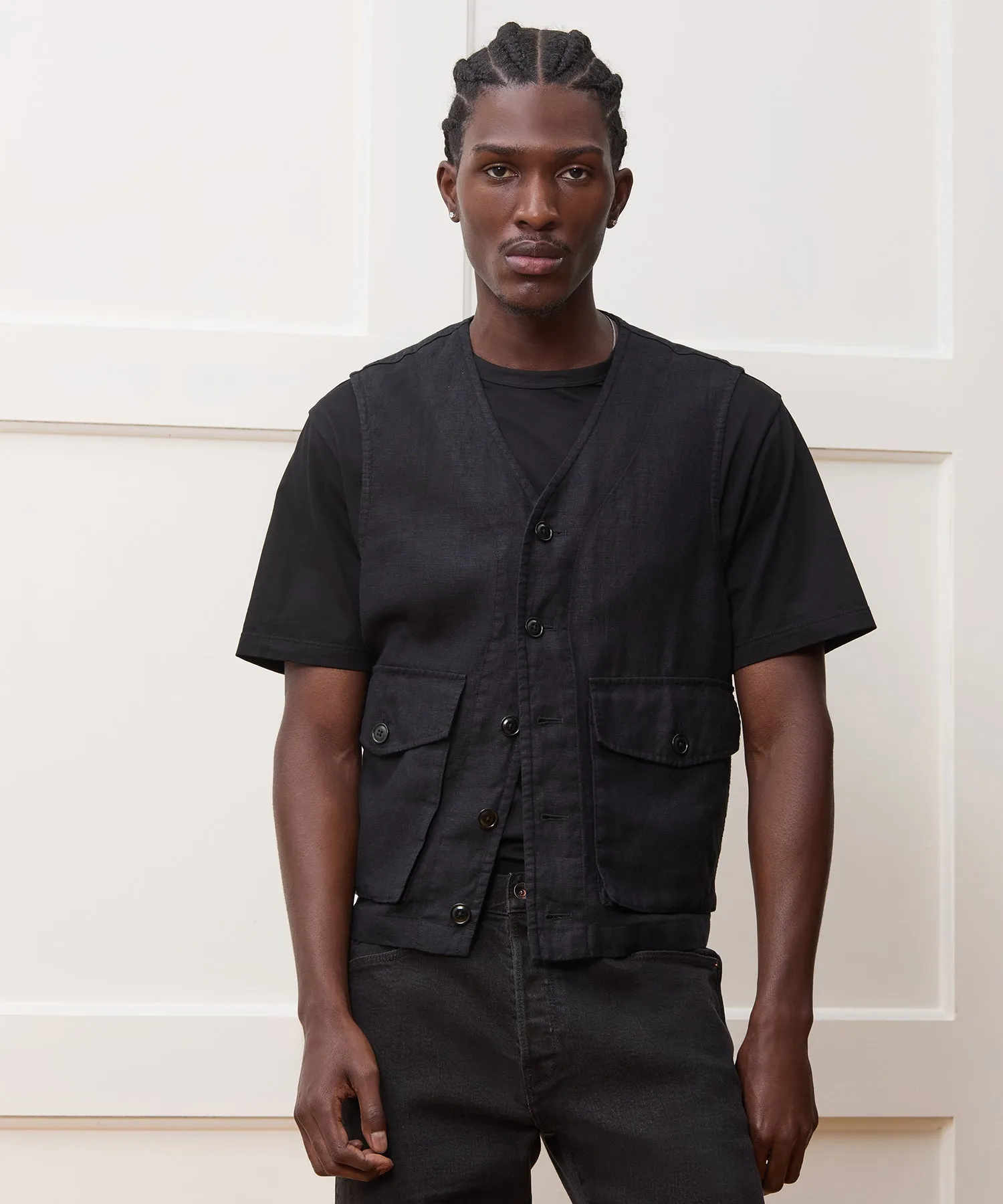Linen Utility Vest