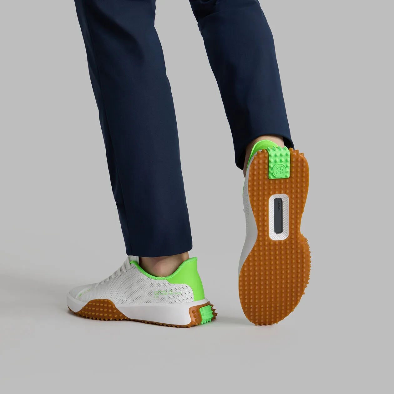 Men's G112 Perforated Golf Shoe - Snow / Gecko | G/FORE