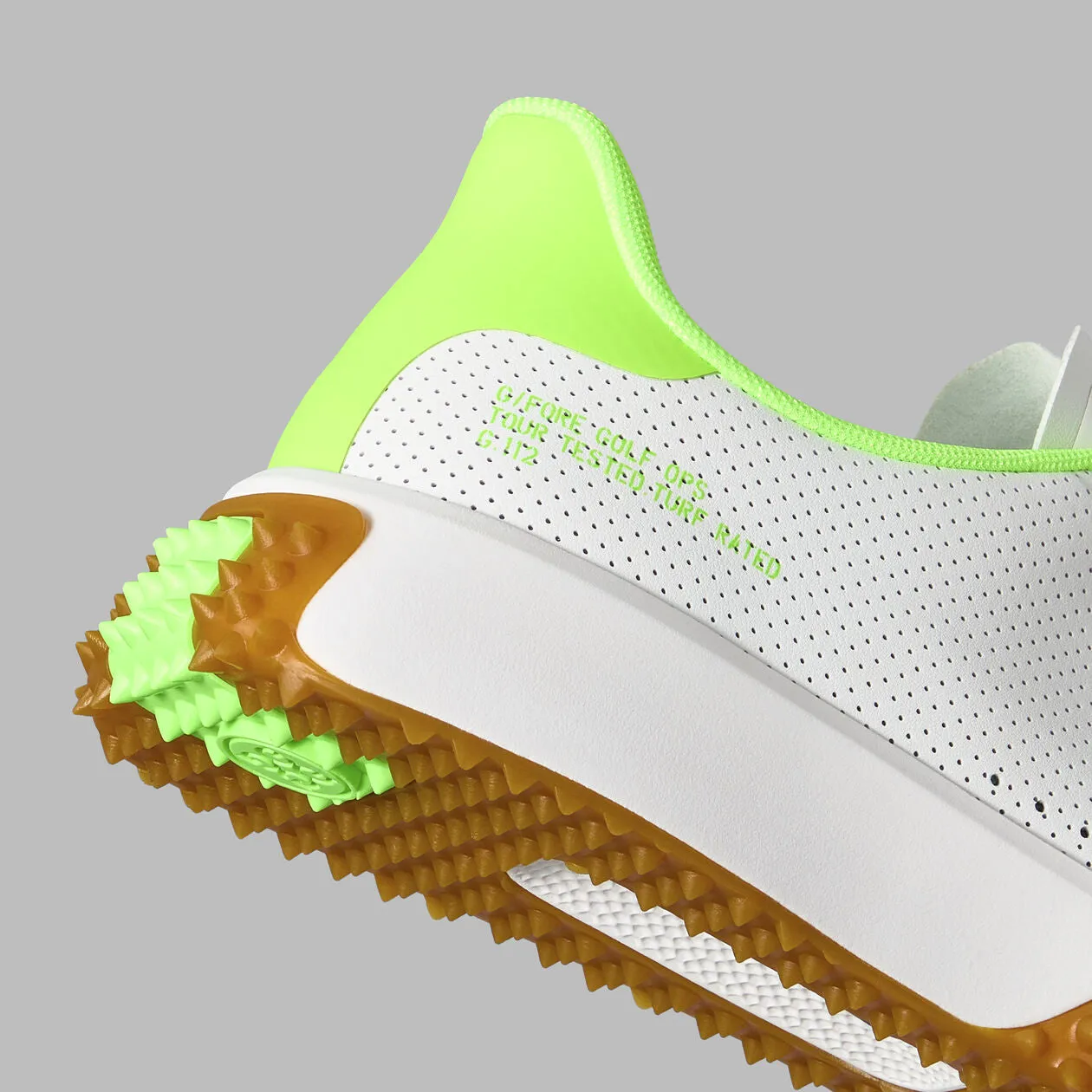 Men's G112 Perforated Golf Shoe - Snow / Gecko | G/FORE
