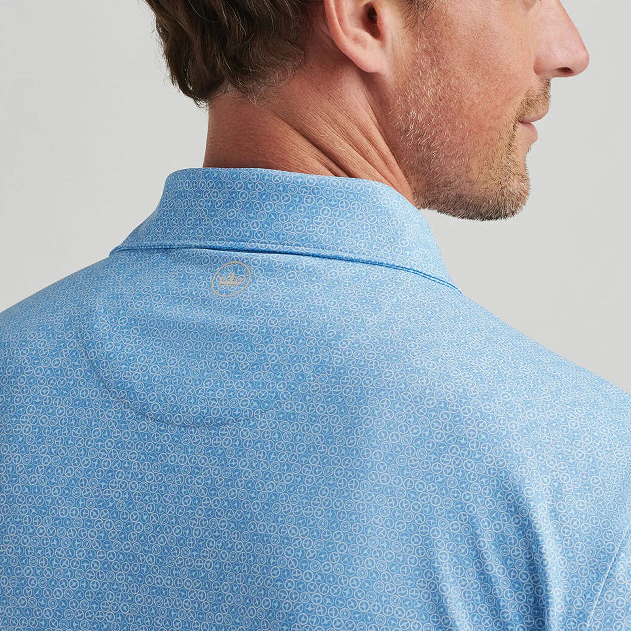 Peter Millar Avenue Performance Jersey Polo Golf Shirt - Anglelite