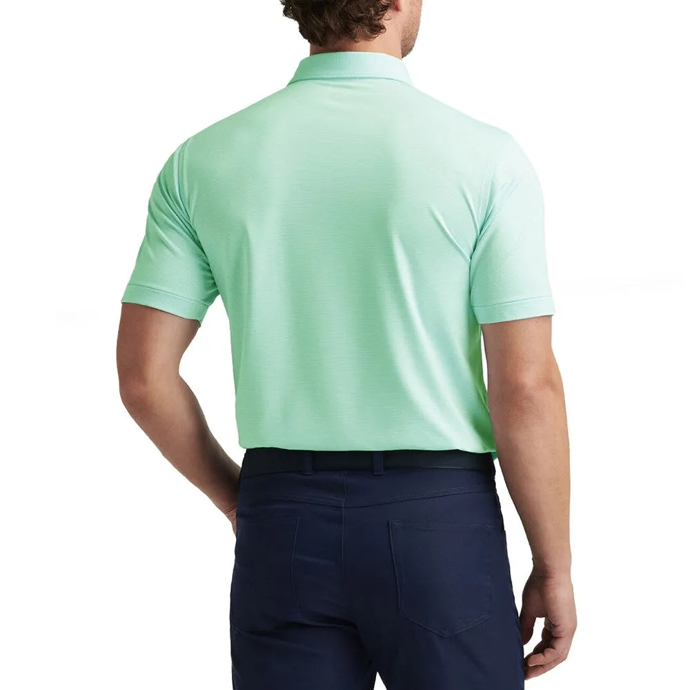 Peter Millar Jubilee Performance Jersey Polo Golf Shirt - Pear Tart