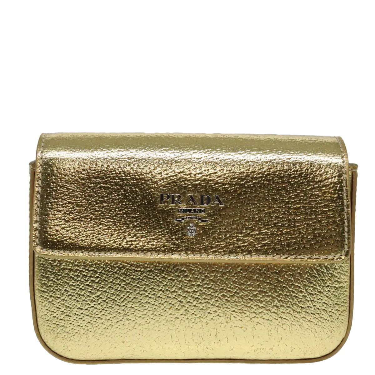 Prada -- Gold Leather Accessories