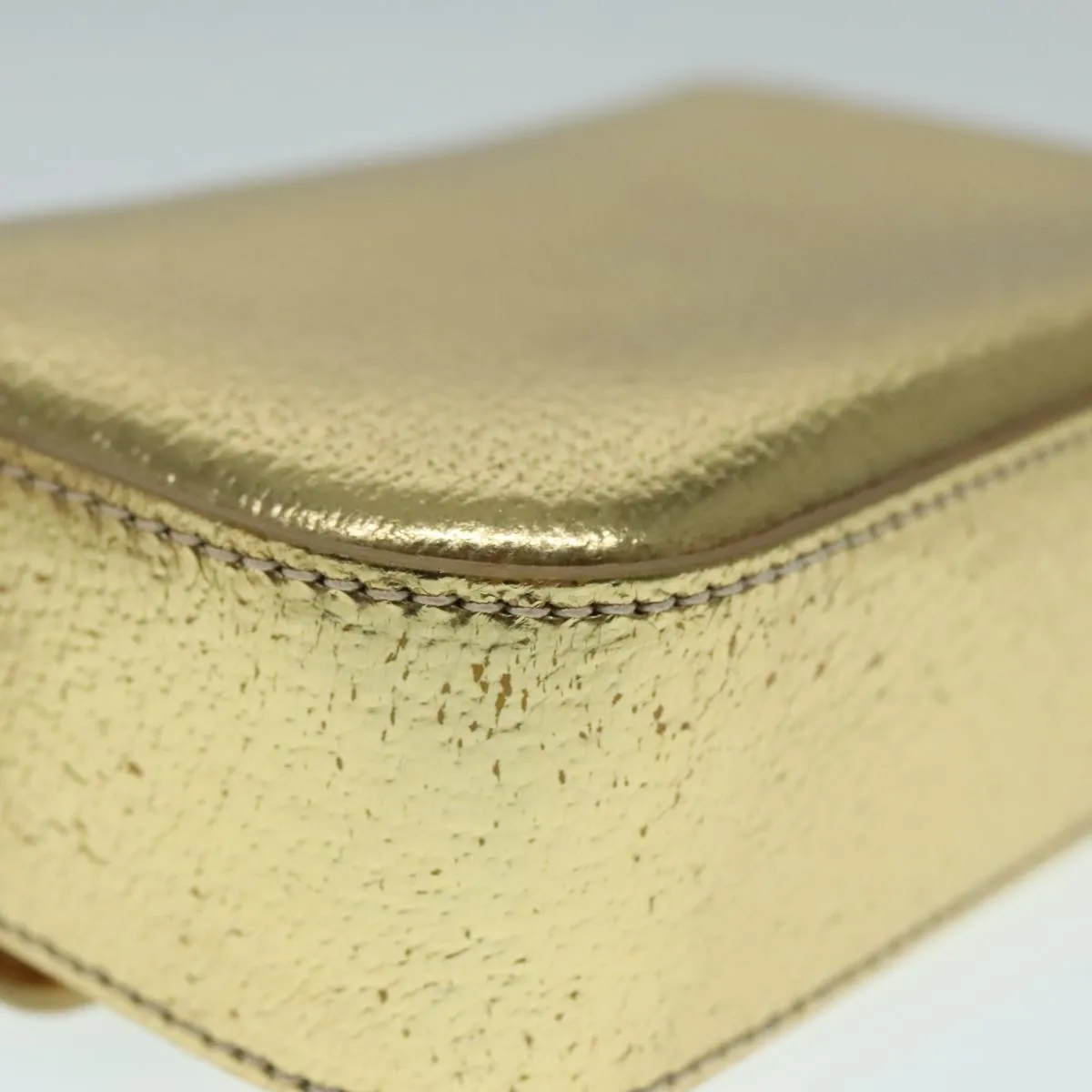 Prada -- Gold Leather Accessories