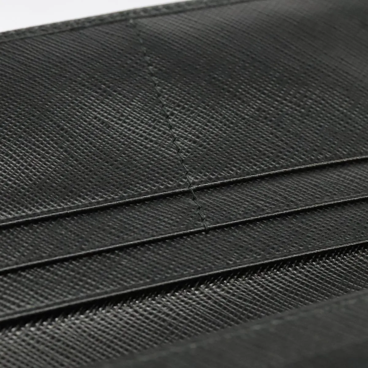 Prada Saffiano Black Leather Accessories