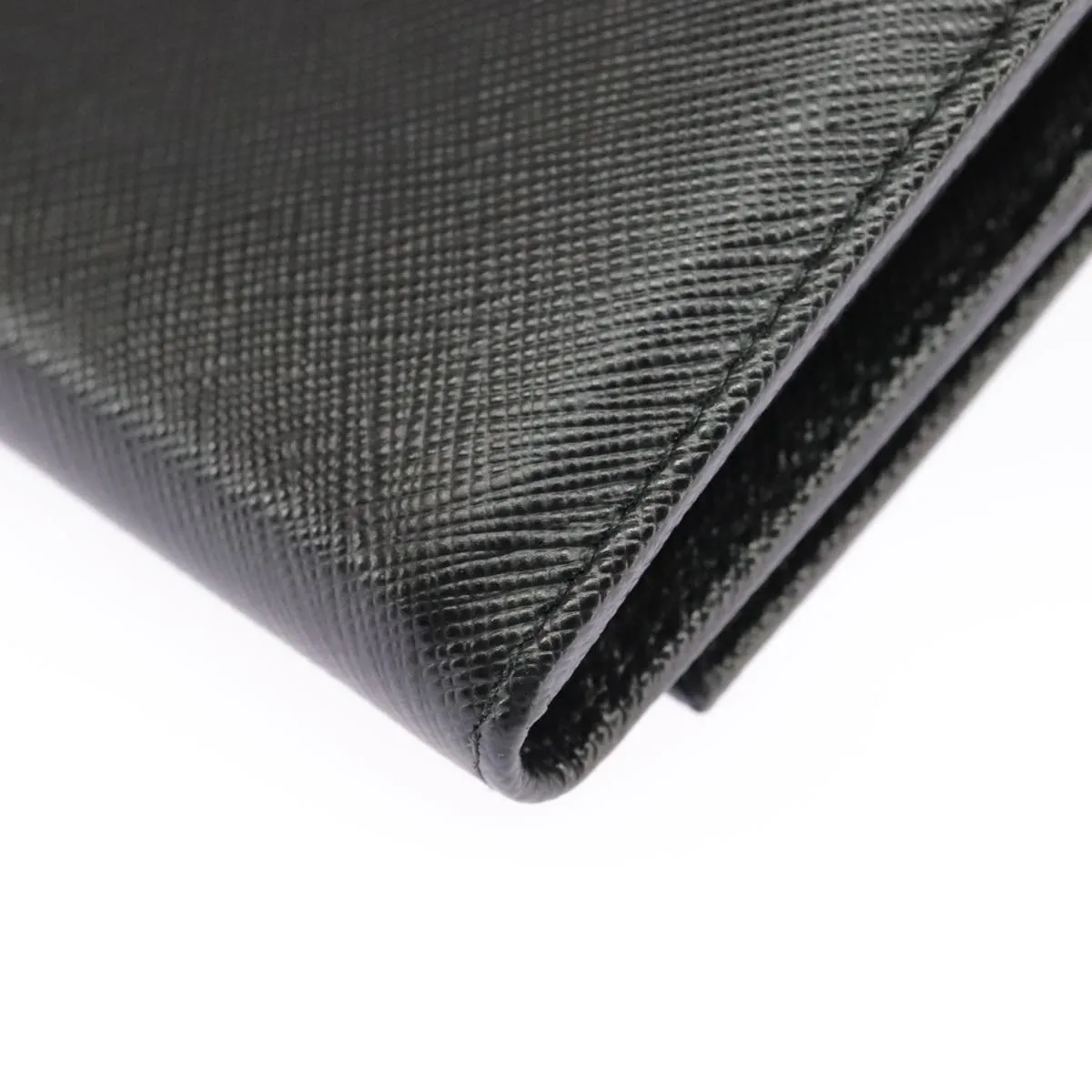 Prada Saffiano Black Leather Accessories
