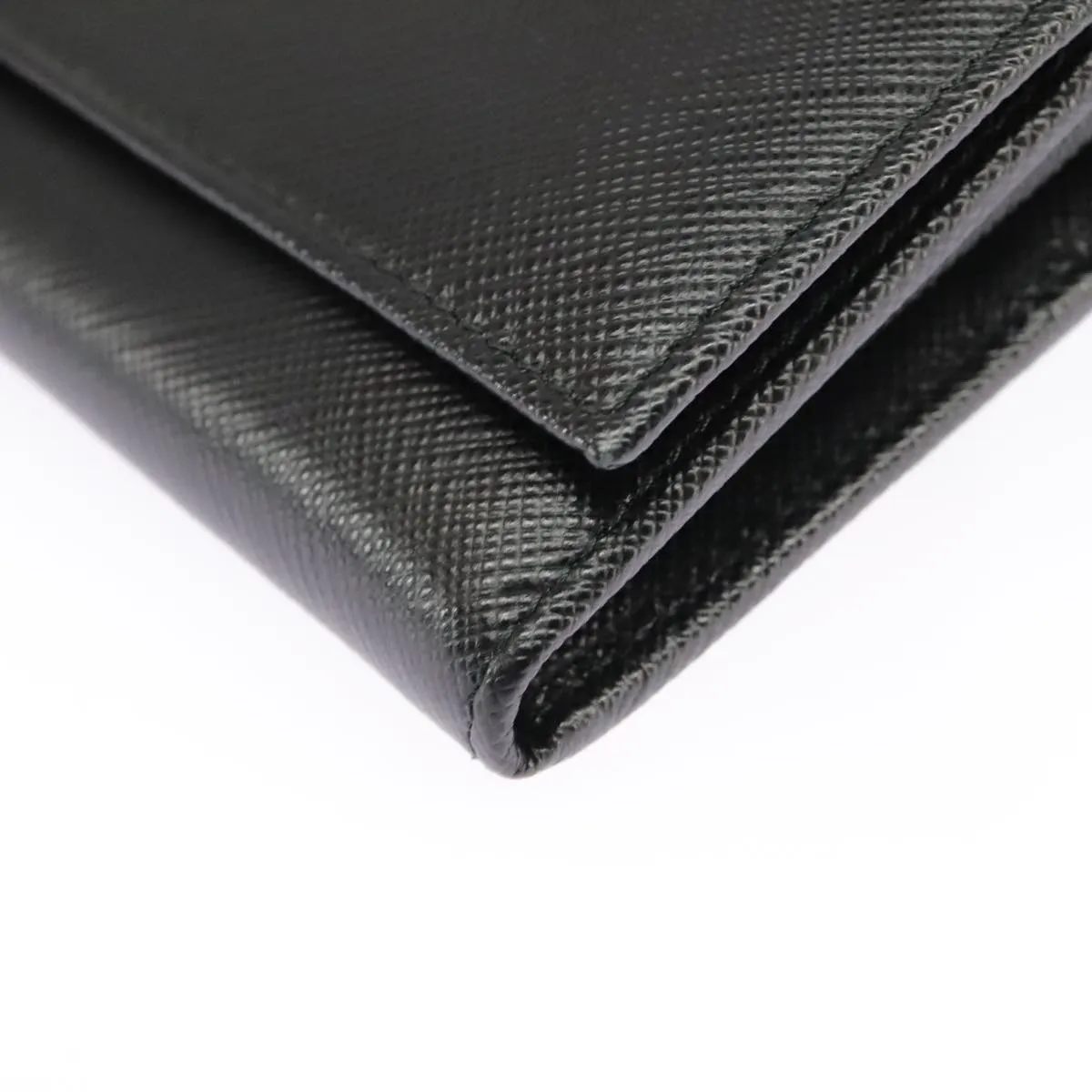 Prada Saffiano Black Leather Accessories