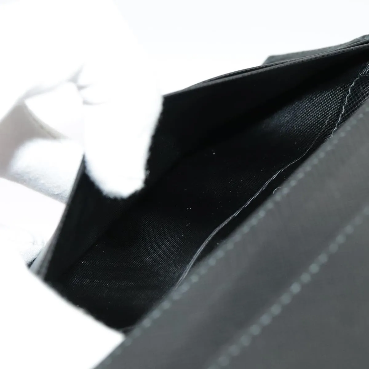 Prada Saffiano Black Leather Accessories
